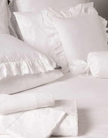 Комплект постельного белья "CLASSIC" BOVI, перкаль, белый