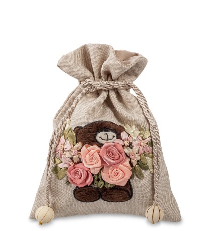 LK-12 Мешочек из льна "Нежные чувства"