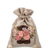 LK-12 Мешочек из льна "Нежные чувства"