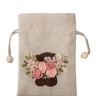 LK-12 Мешочек из льна "Нежные чувства"