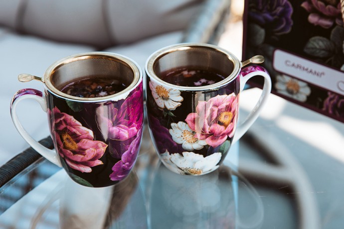 Набор кружек Розы, 0,38 л. 2 шт. Carmani
