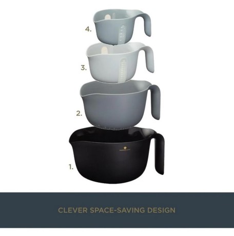 Набор из 4 многофункциональных мисок для смешивания MC Kitchen Craft