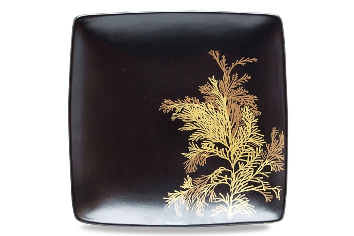 Набор тарелок Singapore, чёрный, 21x21 см. 4 шт. WD Lifestyle