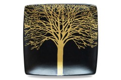 Набор тарелок Singapore, чёрный, 21x21 см. 4 шт. WD Lifestyle