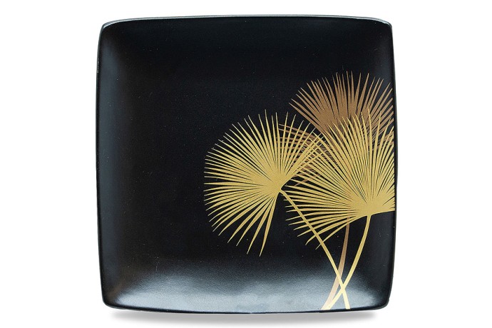 Набор тарелок Singapore, чёрный, 21x21 см. 4 шт. WD Lifestyle