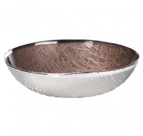 Блюдо, 25 см. коричневый, ARGENESI INFINITY