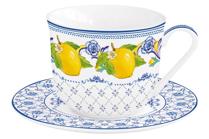 Чашка с блюдцем Positano, 0,37 л. Easy Life