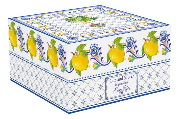 Чашка с блюдцем Positano, 0,37 л. Easy Life