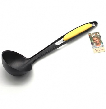 Ложка разливательная Едим Дома, черный/желтый