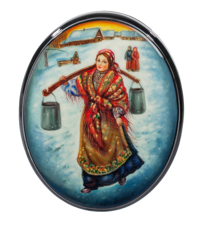 ШК-35/13 Шкатулка "По воду" исп. Сельцов А.