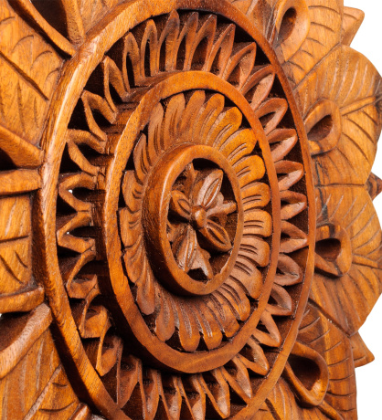 17-069 Панно резное "Цветы" (суар, о.Бали)