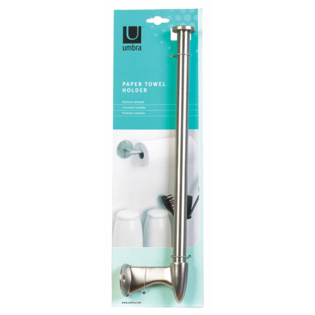 Держатель для бумажных полотенец настенный Stream никель, Umbra
