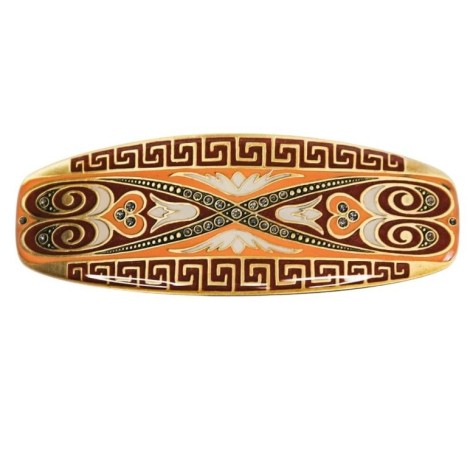 Заколка для волос Версаче, эмаль, Clara Bijoux