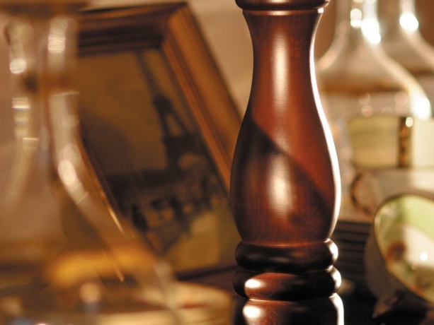 Мельница для перца цвет шоколад, дерево, 30 см. Paris Peugeot