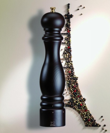 Мельница для перца цвет шоколад, дерево, 30 см. Paris Peugeot