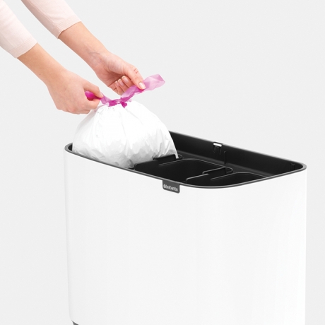 Мусорный бак Touch Bin Bo (3 х 11 л), Белый Brabantia