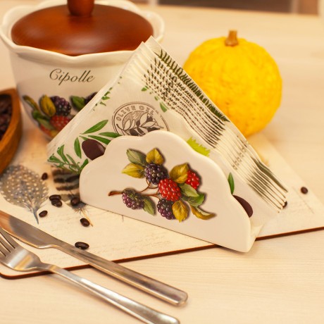 Салфетница настольная Frutti di Bosco, 16 см. Nuova Cer