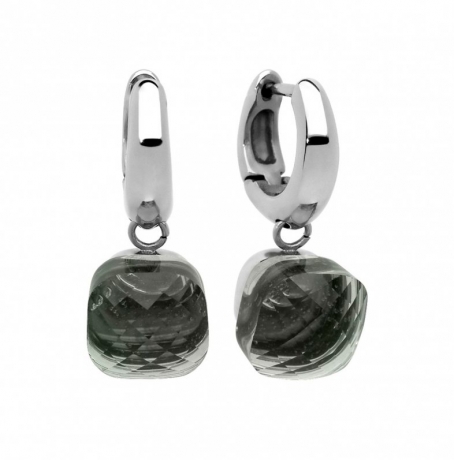 Серьги Firenze light grey opal 300141 BW/S Qudo