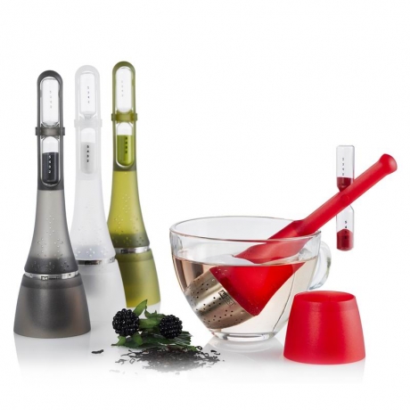 Ситечко для заваривания чая c часами AdHoc, черный