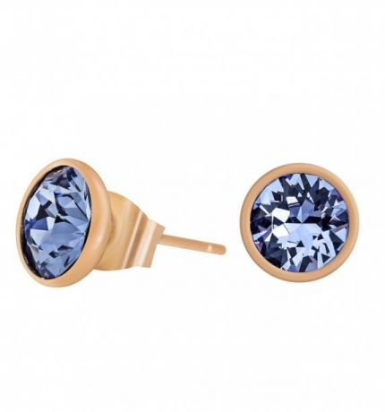 Пусеты Light Sapphire SWE297 LS RG Fiore Luna