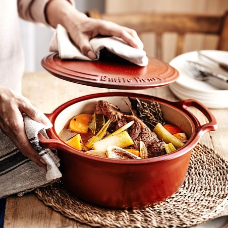 Кастрюля, 4 л. цвет: терракот, Sublime Emile Henry