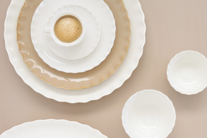 Тарелка суповая Onde, белая, 20 см. Easy Life