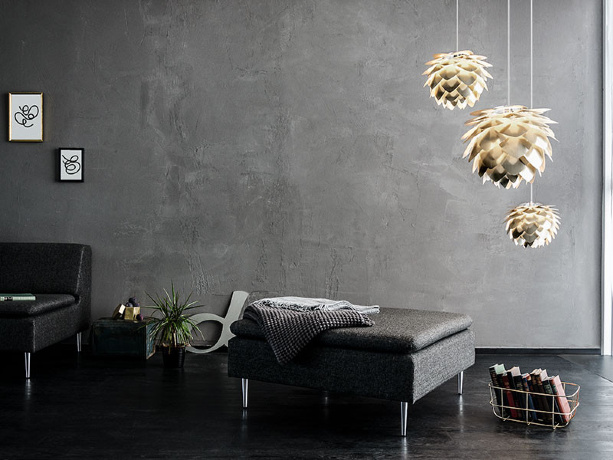 Плафон Silvia Brushed brass, 45х45 см. Umage