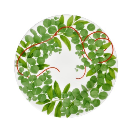 Тарелка десертная, 23 см. FIL ROUGE FOGLIE Taitu