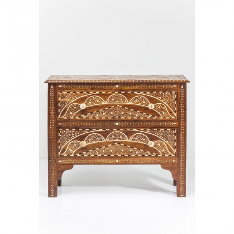Комод Sherazade, коллекция "Шахерезада", ручная работа 100,5*85*35, Палисандр, Верблюжья кость, Коричневый