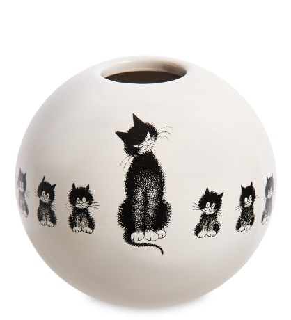 DUB104 Ваза "Дружный ряд" (Cat in a row. Parastone)