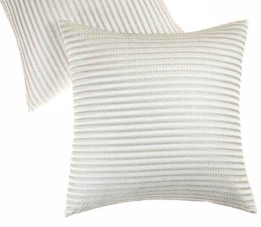 Наволочка "FIELD", сатин, 42х42 см. белый/бежевый, BOVI