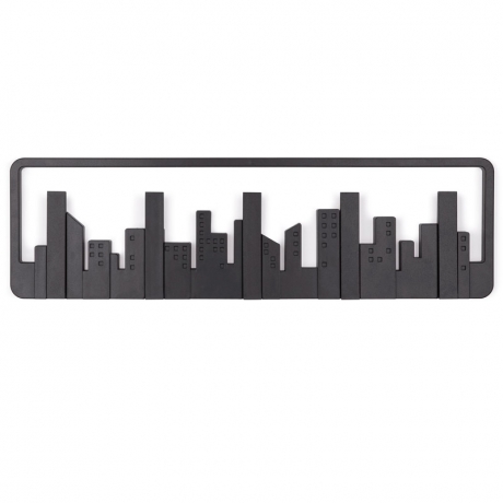 Вешалка настенная Skyline, черная, Umbra