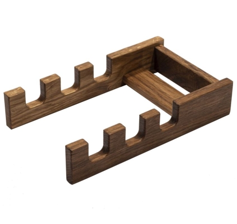Подставка для 3 разделочных досок дубовая, 20х12х4 см.
