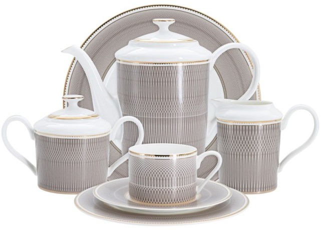 Чайный сервиз Мокко, 12 персон, 40 предметов, Emily