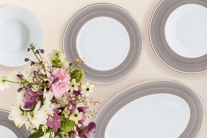 Чайный сервиз Мокко, 12 персон, 40 предметов, Emily