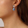 Серьги ANTONIA SS LIGHT BLUE/CRYSTAL Dyrberg Kern