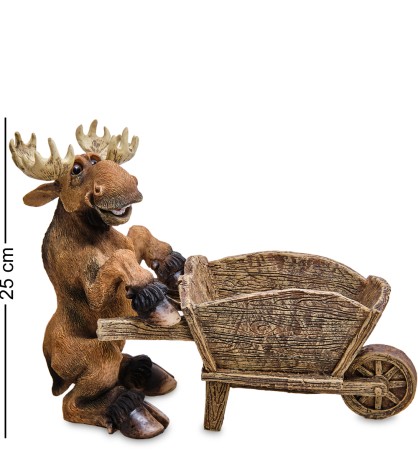 GG-4734-MF Фигура-кашпо "Садовник Лось" (Sealmark)