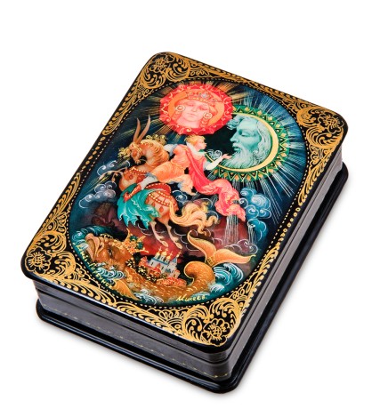 ШК-19/43 Шкатулка в технике декупаж "Конек Горбунок" (10х8х3,5)