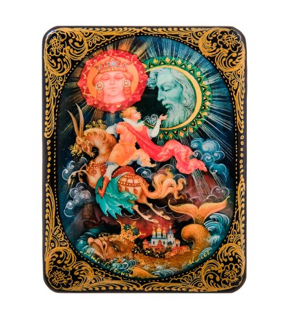 ШК-19/43 Шкатулка в технике декупаж "Конек Горбунок" (10х8х3,5)