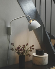 Настенный светильник OSLO Ø16,черный/дуб Halo Design