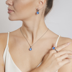 Кольцо Firenze sapphire 19 мм. 611715 BL/S Qudo