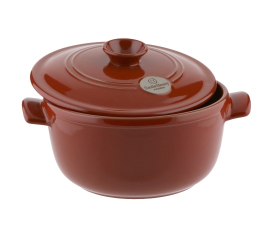 Кастрюля керамическая жаропрочная Emile Henry, гранат, 22 см. 2,5 л.