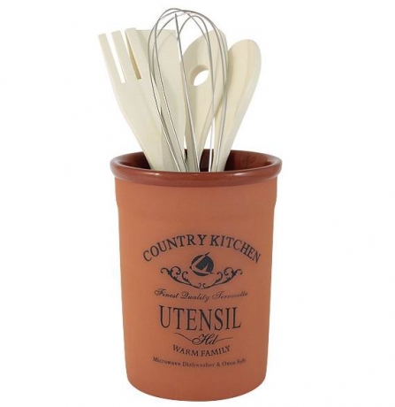 Банка-подставка под кухонные инструменты с инструментами Умбра
