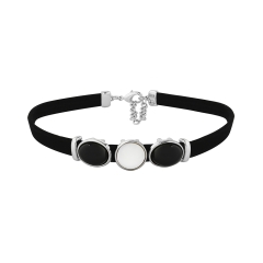 Чокер mother mosaic/black agate/tiger eye B0207.1.4.15 BW/S Possebon