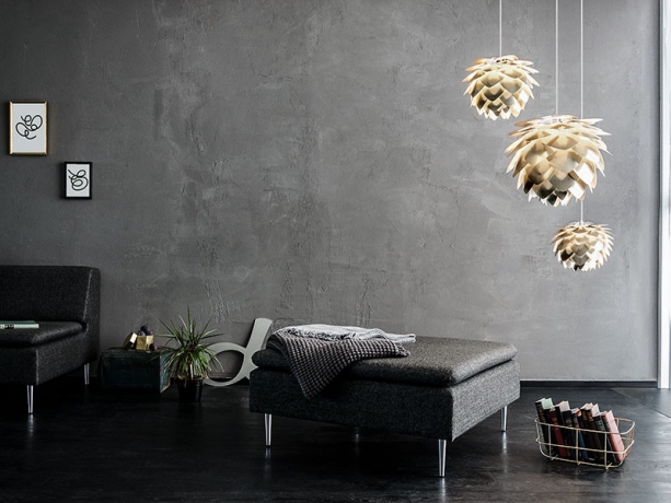 Плафон Silvia mini Brushed Brass, 34х27 см. Umage