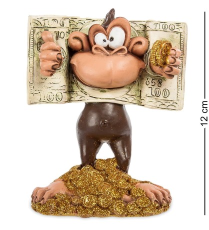 RV-475 Фигурка Обезьяна "Денежная атака" (W.Stratford)