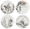 Набор из 4 десертных тарелок Алиса в Стране чудес V&A