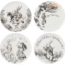 Набор из 4 десертных тарелок Алиса в Стране чудес V&A