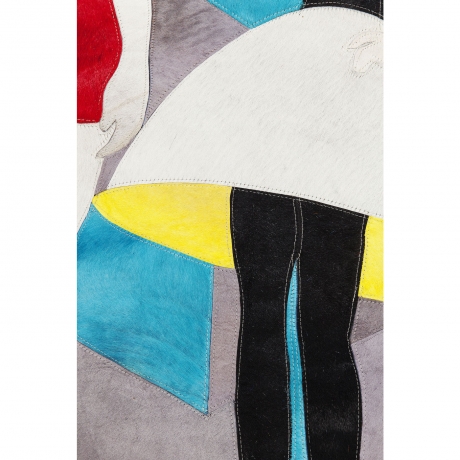 Ковер Fashionistas, коллекция "Модницы" 240*1*170, Коровья шкура, Козья шкура, Мультиколор