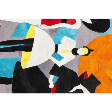 Ковер Fashionistas, коллекция "Модницы" 240*1*170, Коровья шкура, Козья шкура, Мультиколор